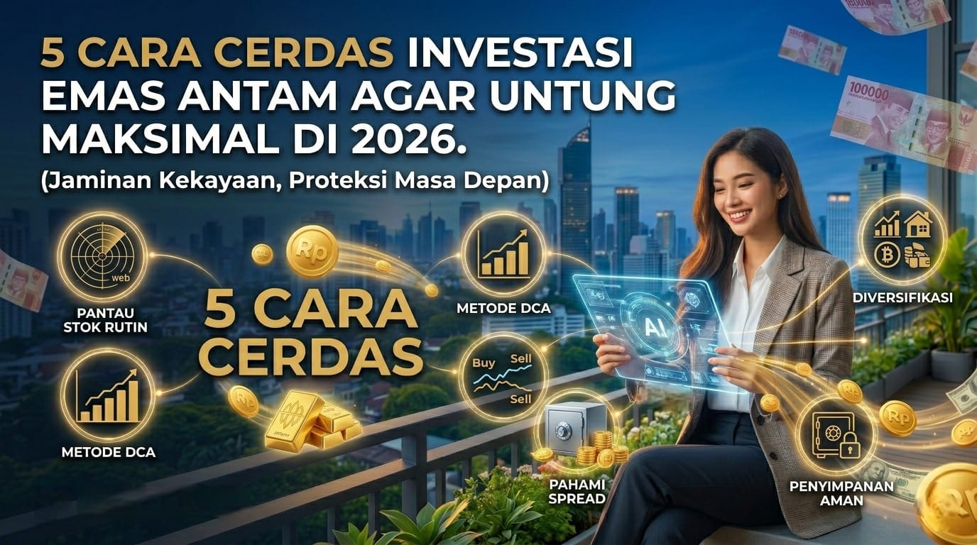 Ilustrasi strategi investasi logam mulia untuk perlindungan kekayaan jangka panjang.